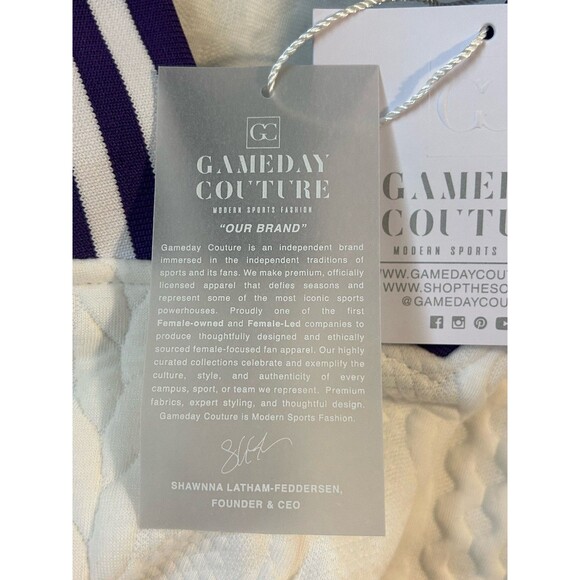 Brand New LSU Tigers Gameday Couture Women’s Large Button Up Varsity Jacket NWT - Picture 5 of 7